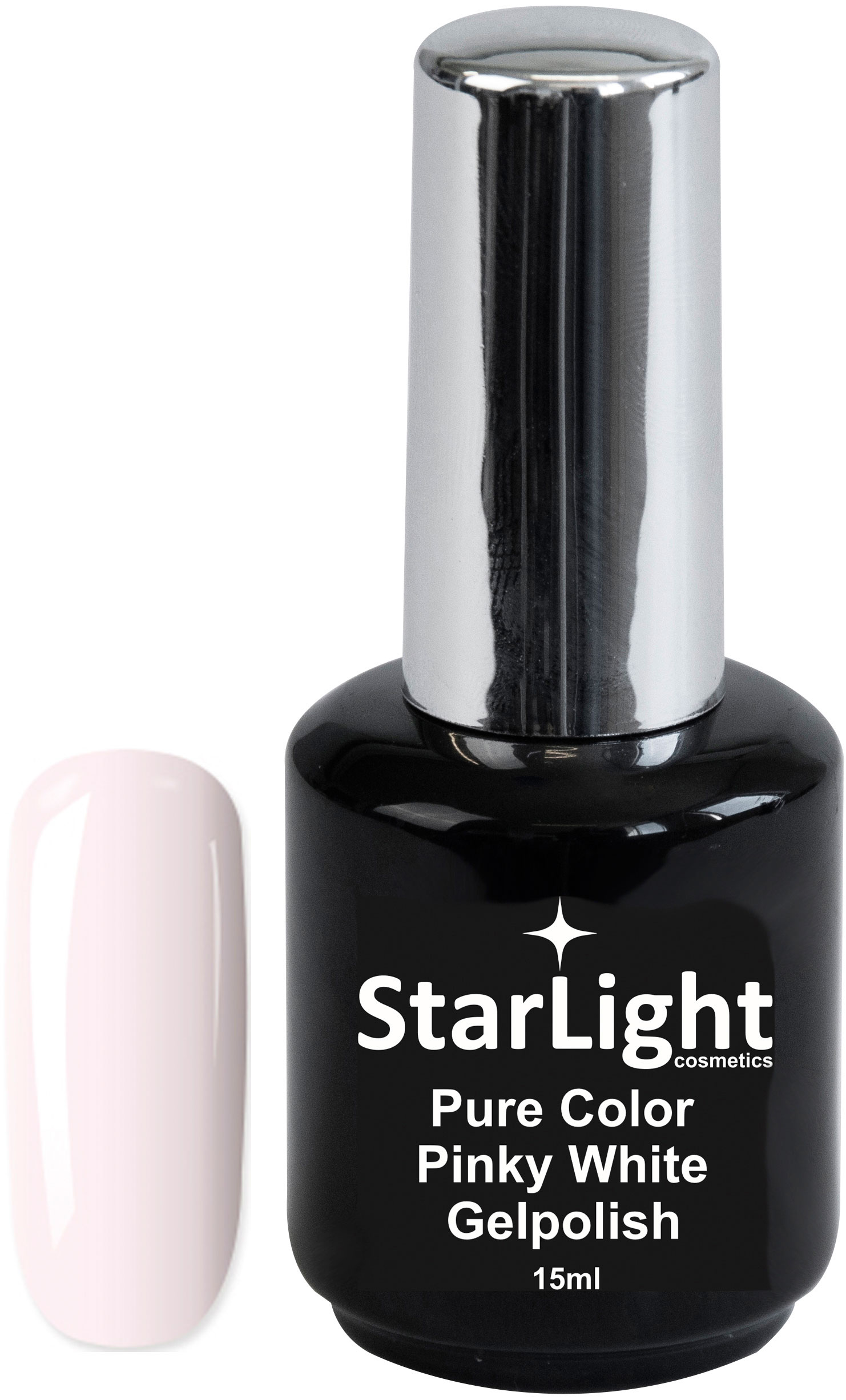 Naglar Gelpolish Pure Color Pinky White - 15 ml