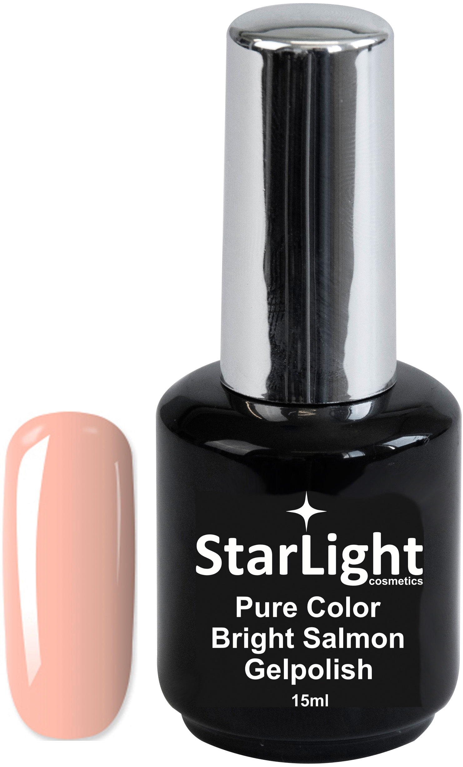 Naglar Gelpolish Pure Color Bright Salmon - 15 ml