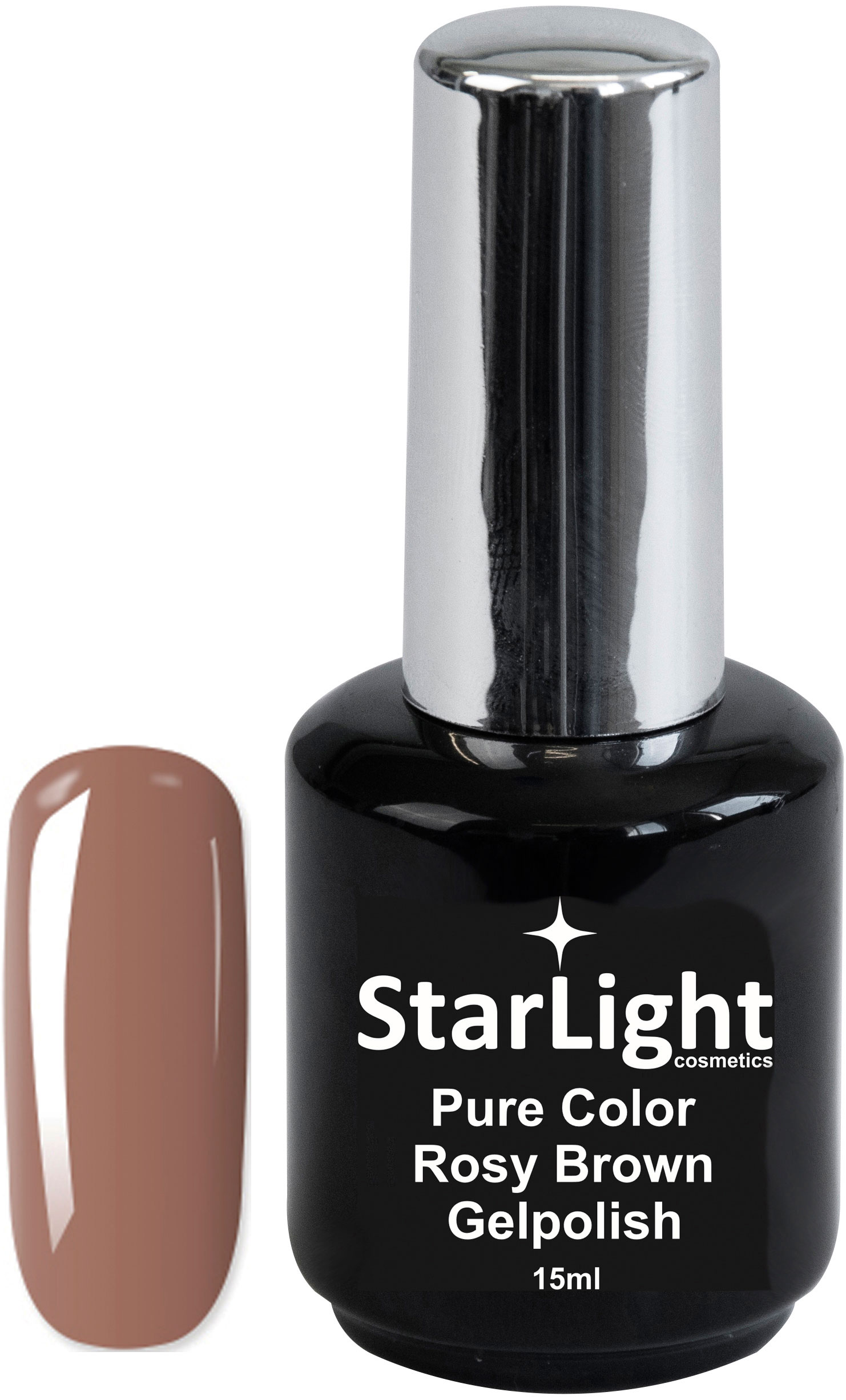 Naglar Gelpolish Pure Color Rosy Brown - 15 ml