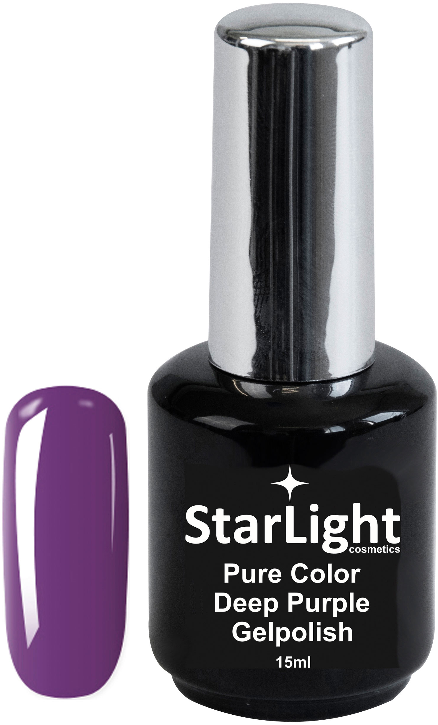 Naglar Gelpolish Pure Color Deep Purple - 15 ml