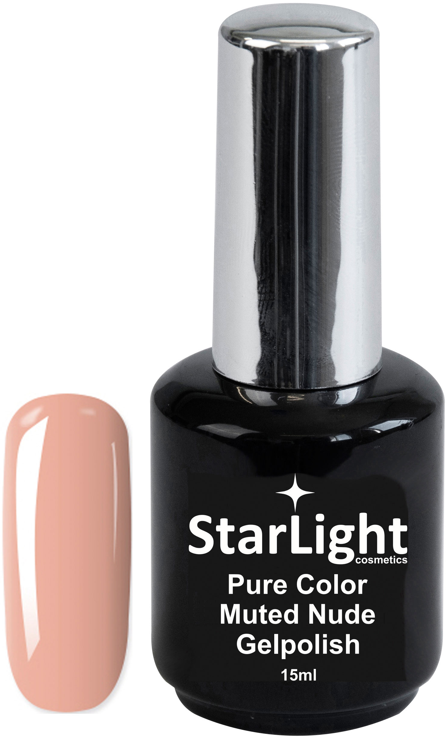 Naglar Gelpolish Pure Color Muted Nude - 15 ml