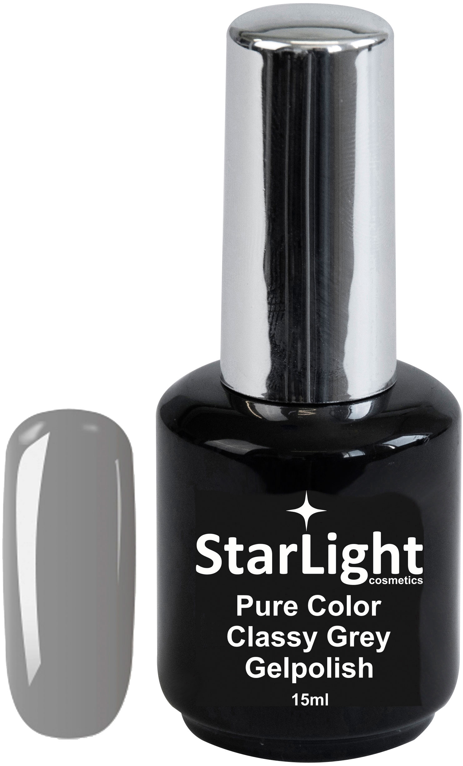 Naglar Gelpolish Pure Color Classy Grey - 15 ml