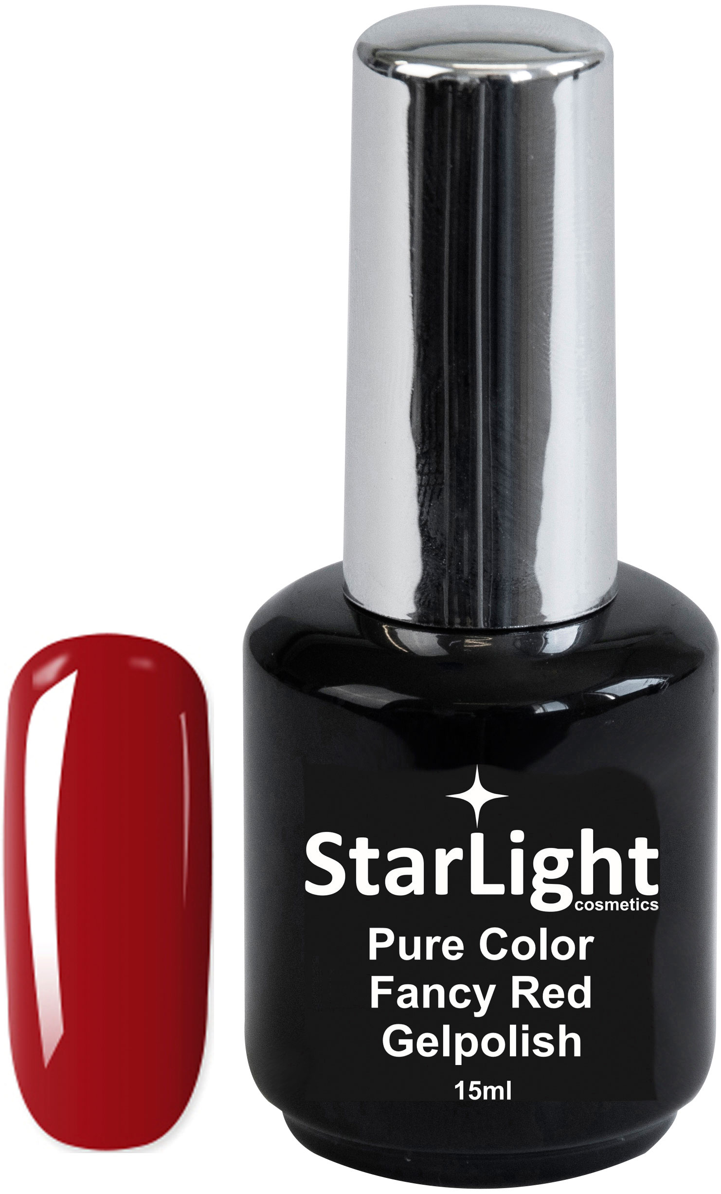 Naglar Gelpolish Pure Color Fancy Red - 15 ml