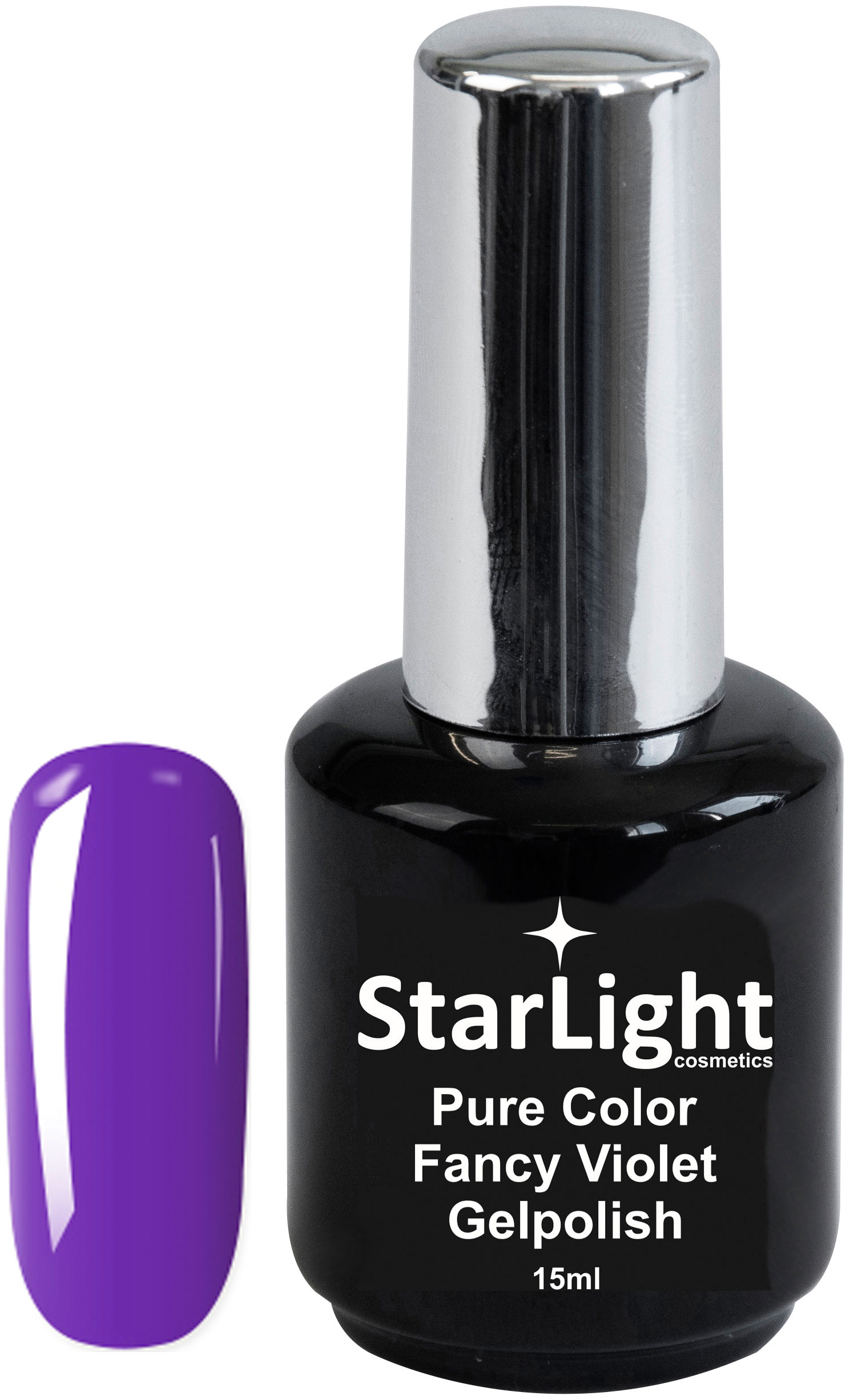 Naglar Gelpolish Pure Color Fancy Violet - 15 ml