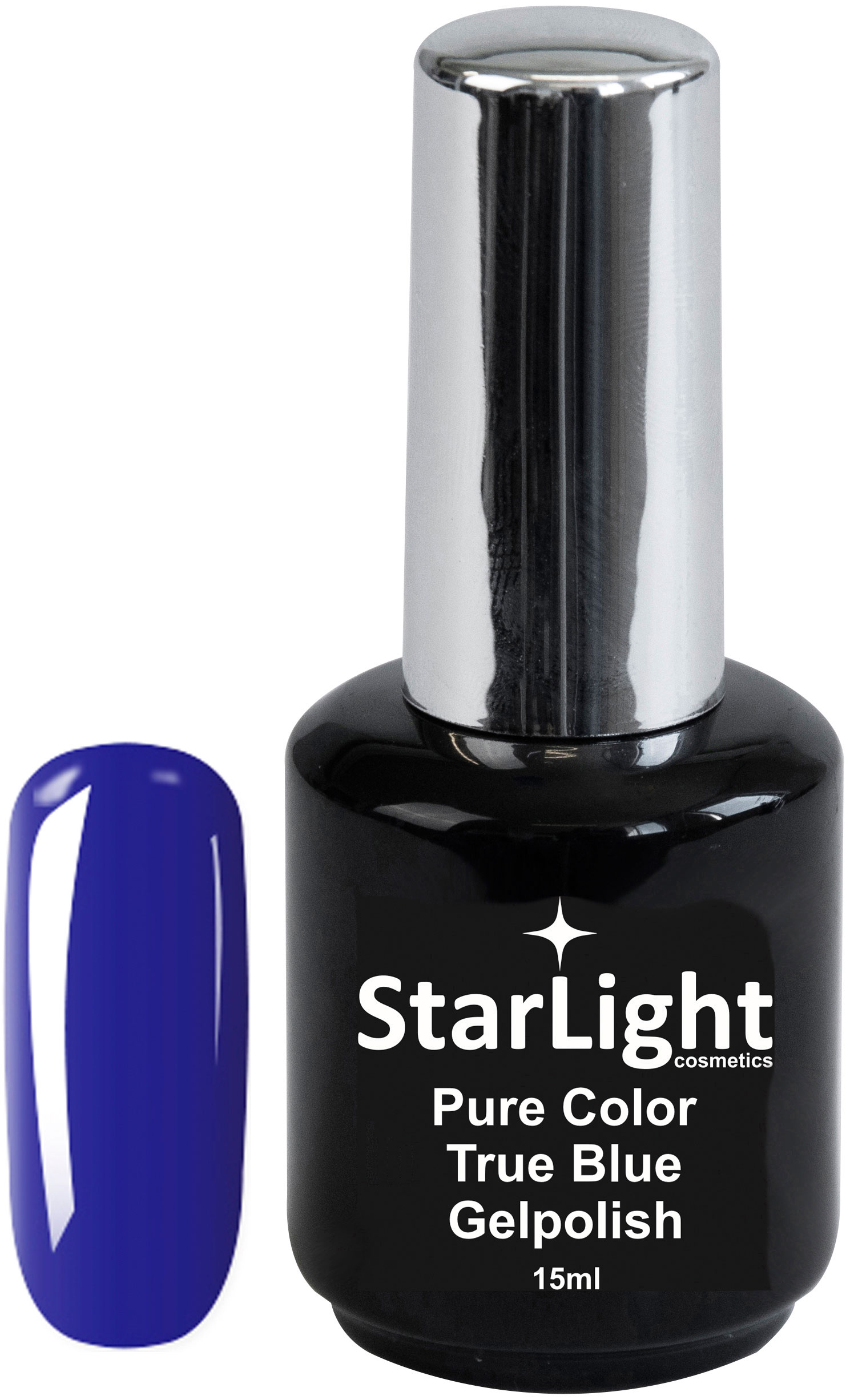 Naglar Gelpolish Pure Color True Blue - 15 ml