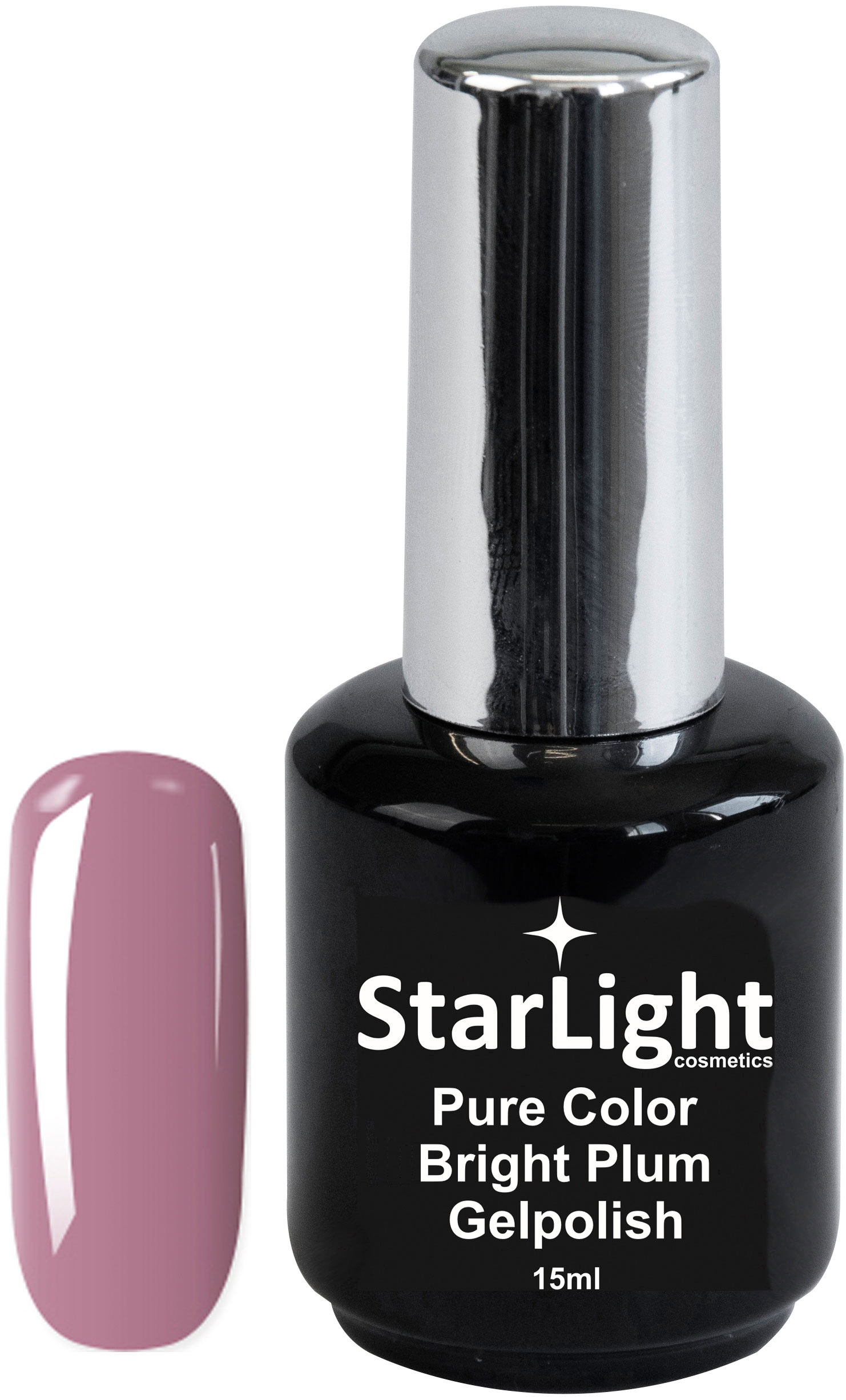 Naglar Gelpolish Pure Color Bright Plum - 15 ml