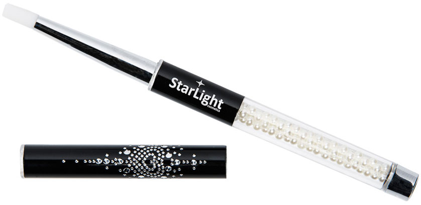 Naglar StarLight Silicone Bling Bling Pensel nr:4 - Flat