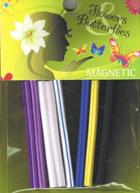 Naglar Flowers & Butterf Canes - 8 st