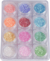 Naglar Nail Art Lines Neon - 12 frger i en Bling Bling Box