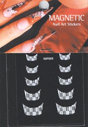 Naglar French Nail Art Sticker - 062