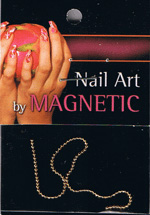 Naglar Nail Art Chain i Guld - Diameter 1 mm