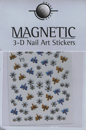 Naglar 3D Shiny Nailartsticker - 158