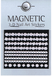 Naglar 3D Rubber Nail Art Sticker - 41