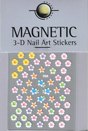 Naglar 3D Nail Art Sticker - 487