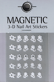 Naglar 3D Nailartsticker  White - 967