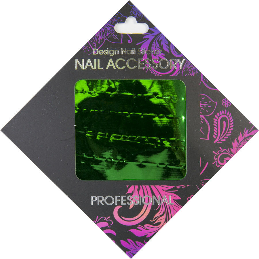 Naglar Transfer Foil Metallic Green - 6,2 cm x 14,6 cm