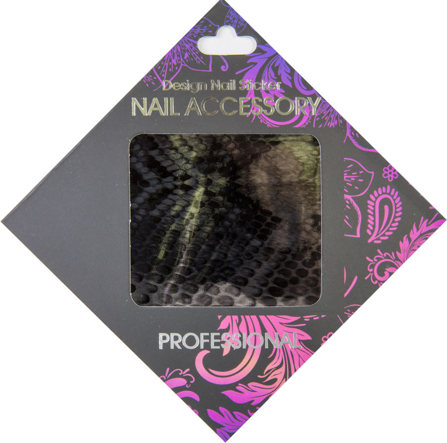 Naglar Transfer Foil Silver Snake - 6,2 cm x 14,6 cm