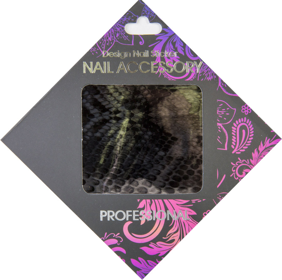 Naglar Transfer Foil Silver Snake - 6,2 cm x 14,6 cm