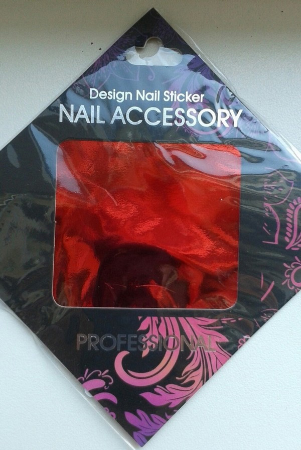 Naglar Transfer Foil Metallic Red - 6,2 cm x 14,6 cm