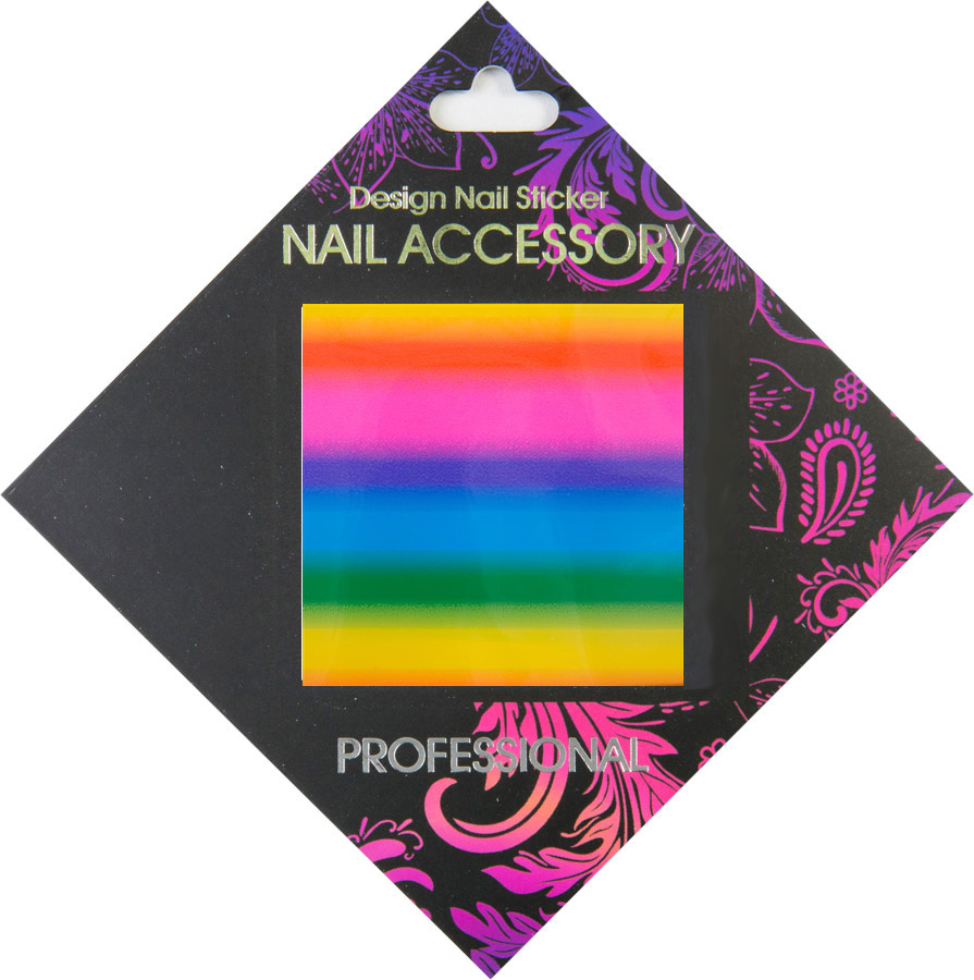 Naglar Transfer Foil Rainbow - 6,2 cm x 14,6 cm