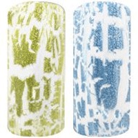 Naglar Craquer Lacquer Blue & Green Glitter Collection 