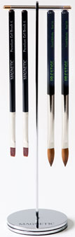 Naglar Click-On Brush Stand Silver - för 4 penslar