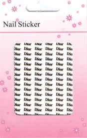 Naglar Nail Art Sticker Gold - Dior