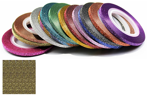 Naglar Striping Glitter Tape - 1 mm bred