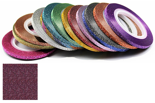 Naglar Striping Glitter Tape - 1 mm bred