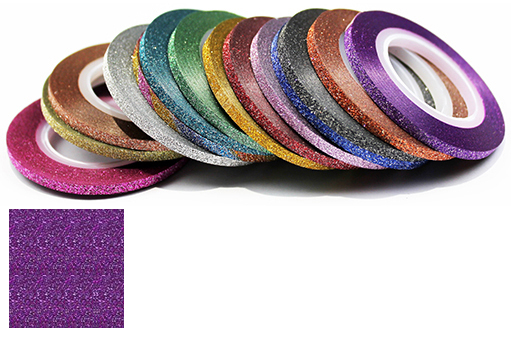 Naglar Striping Glitter Tape - 2 mm bred