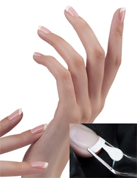 Naglar Easy French Tips White - 140st