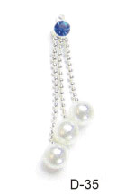 Naglar 3 Pearls Dangle Long - Safir